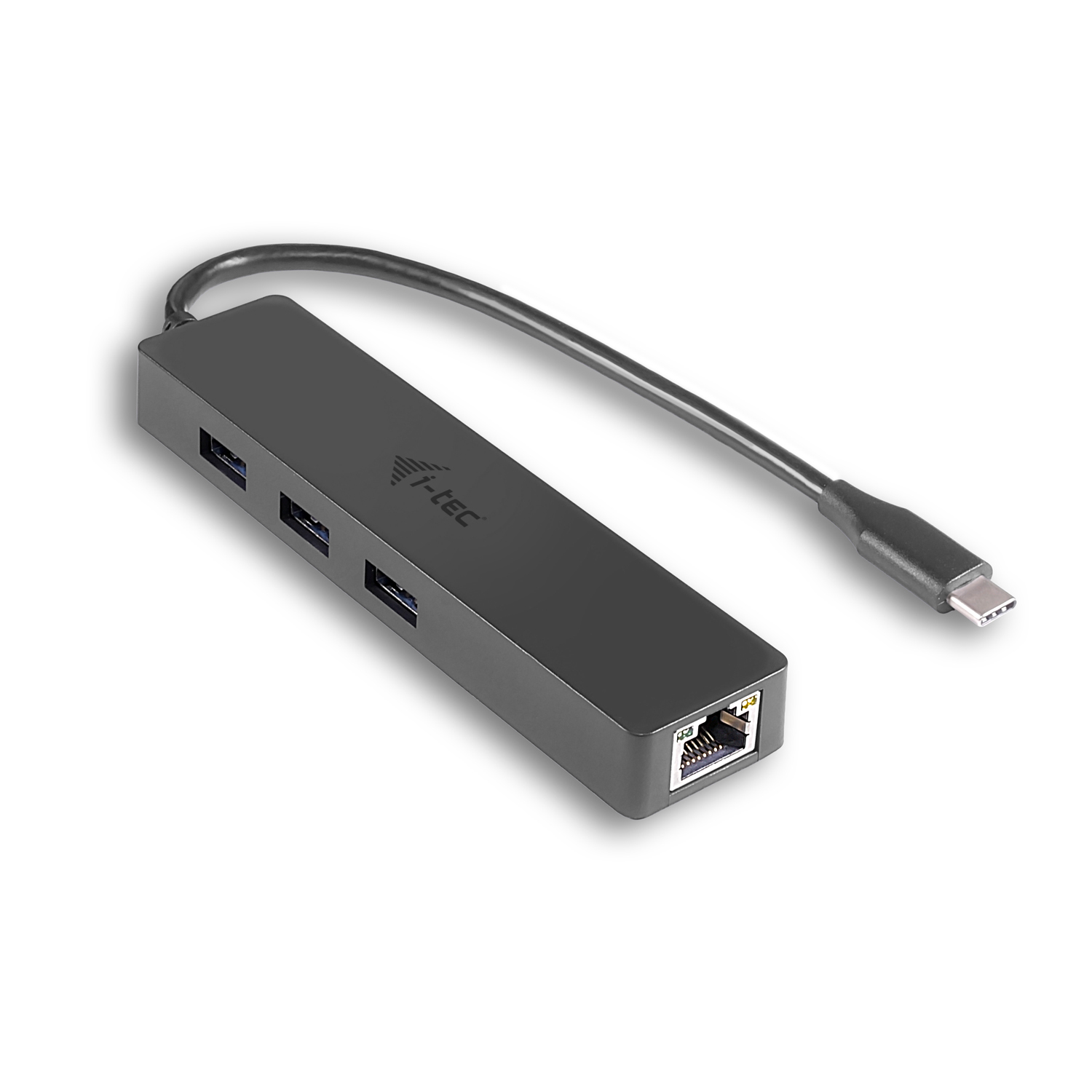 i-tec Concentrador HUB USB-C Slim, dotado de 3 puertos + Adaptador Gigabit Ethernet, USB 3.0 (3.1 Ge