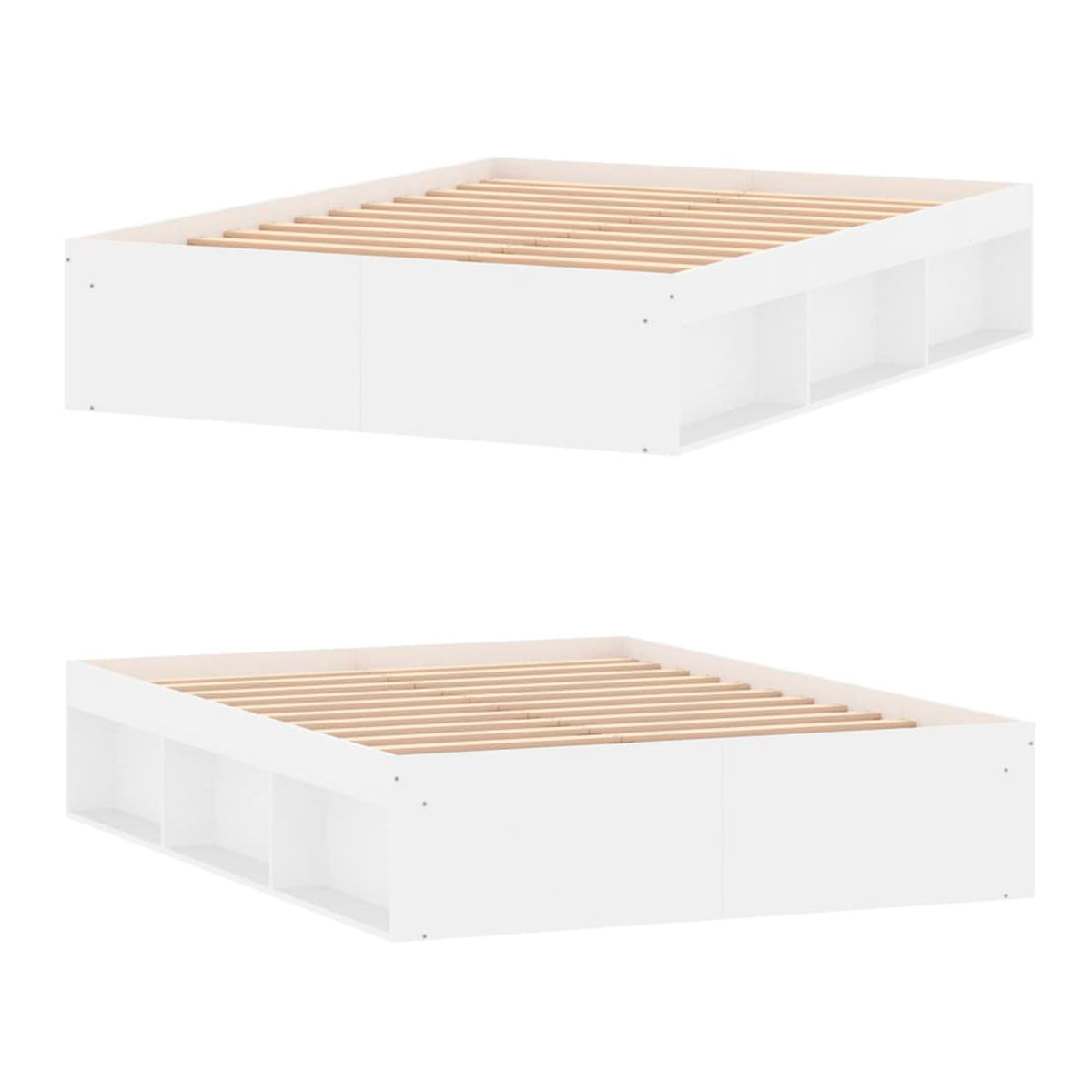 Cama Capadocia 6 módulos de almacenaje blanco