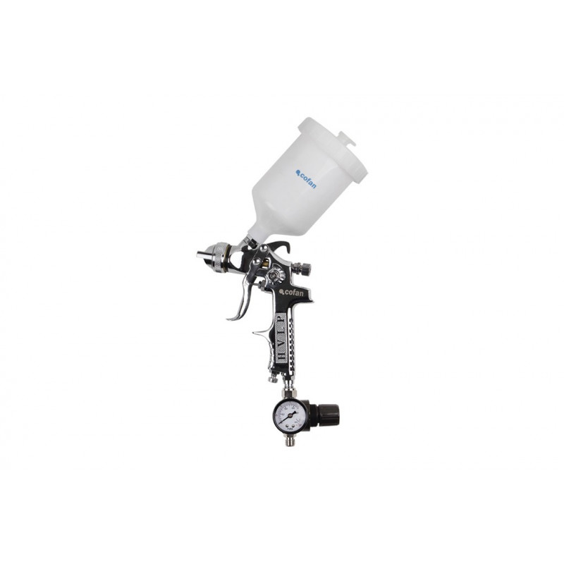 Pistola de pintar con sistema HVLP y regulador COFAN 09000901