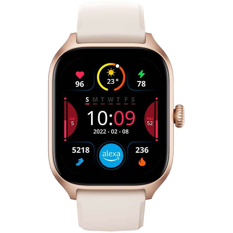  Amazfit GTS Fitness - Reloj inteligente con monitor de  frecuencia cardíaca, batería duración de 14 días, control de música,  pantalla de 1.65”, monitor de sueño y natación, GPS, resistente al agua
