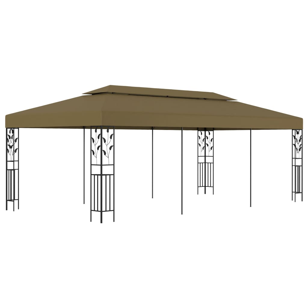 vidaXL Cenador de Jardín Toldo Carpa para Fiestas Bodas Exterior Color Taupé,  Antracita, y mas