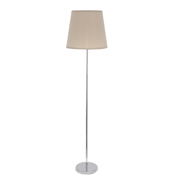 Lampara de Pie Salon Maldivas 1xe27 Cromo/piedra 40d de FABRILAMP.