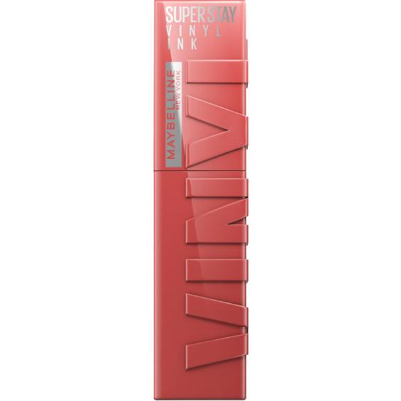 Maybelline New York | Pintalabios efecto vinilo de larga duración Superstay Vinyl Ink. 16H de color y brillo. Vinilo fijo. Tinta líquida que no transfiere ni mancha.