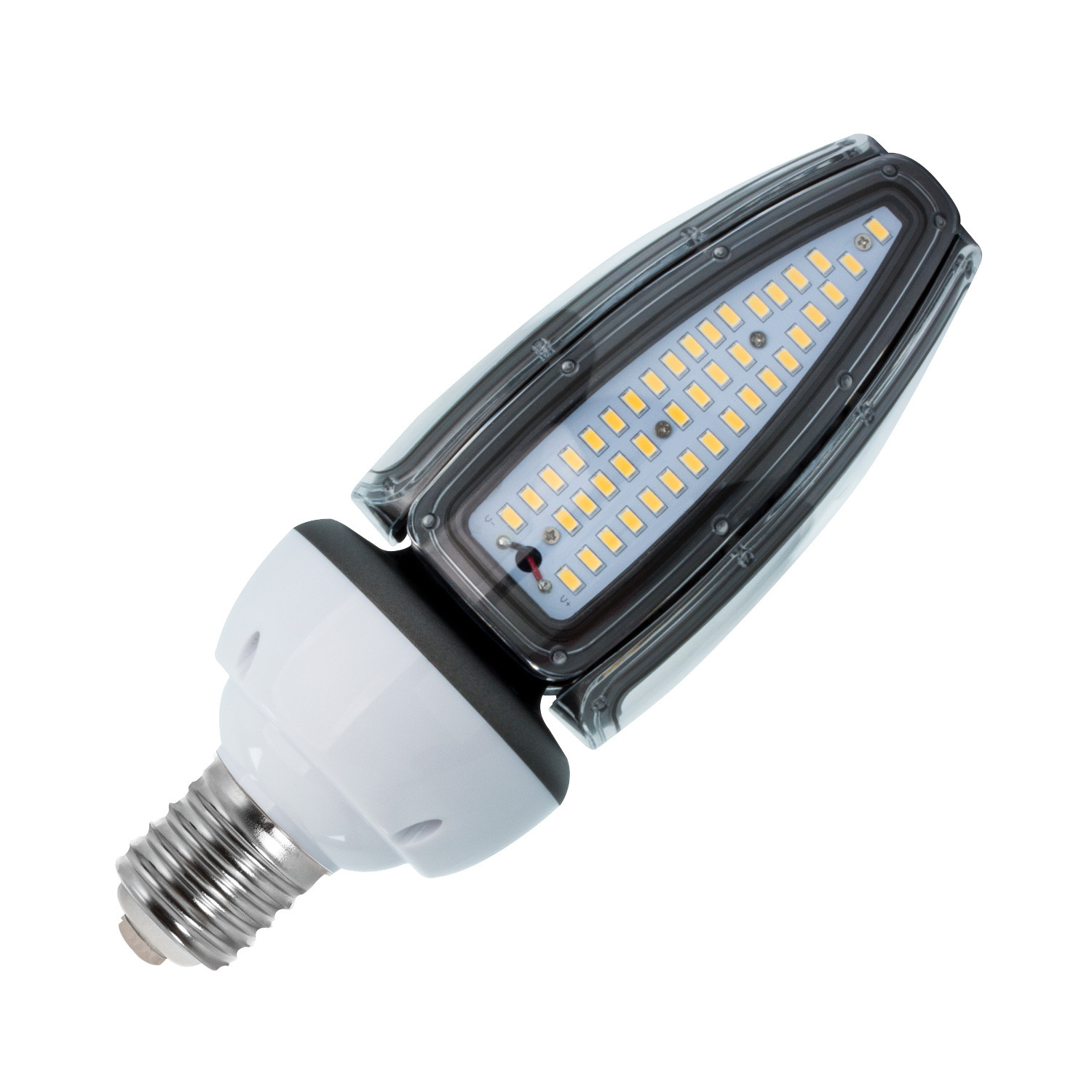 Ledkia Bombilla LED E40 50W Alumbrado Público Corn IP65 2700K Blanco Cálido