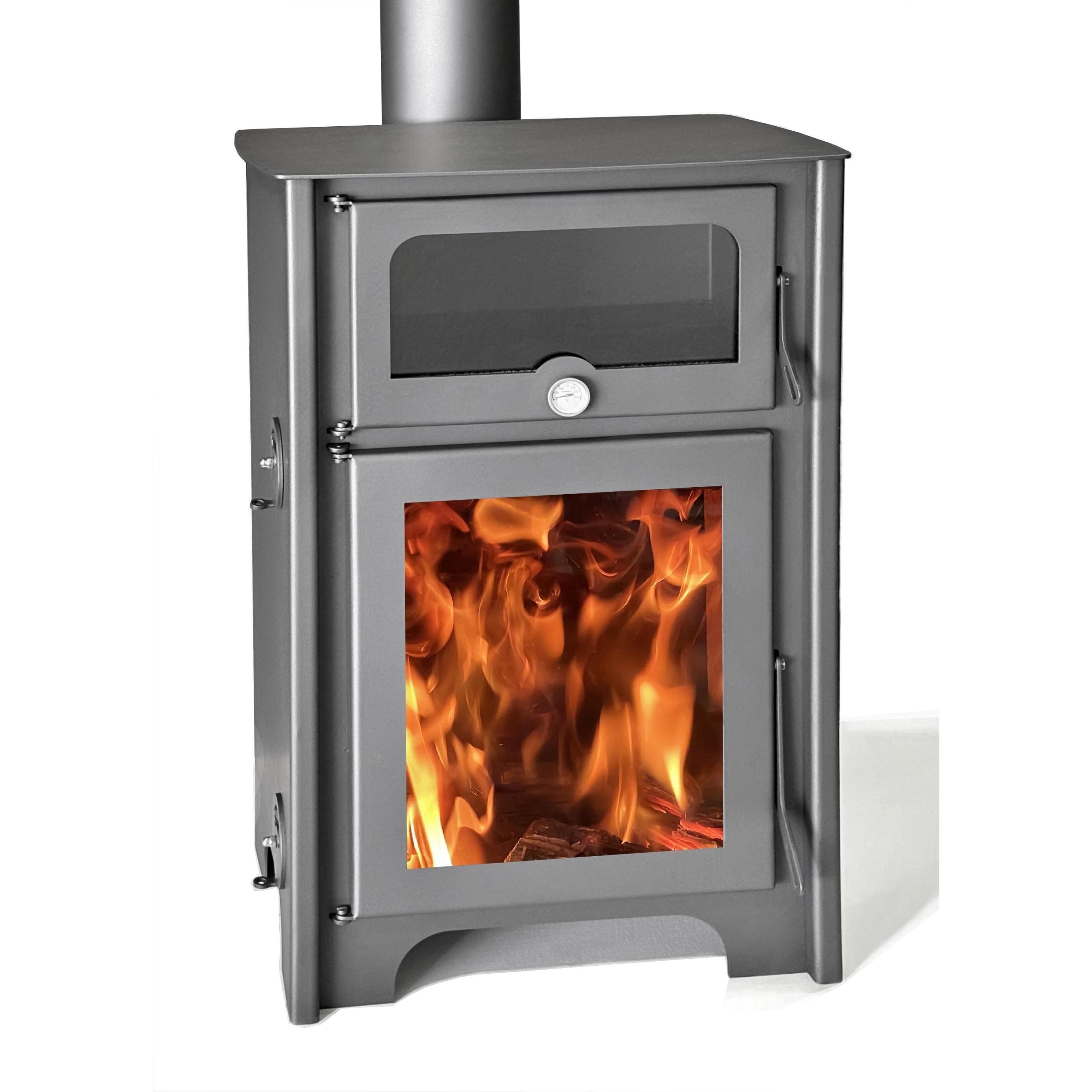 ESTUFA DE LEÑA MODELO FIRENZE 10,6 KW 300 M3 JUAN PANADERO