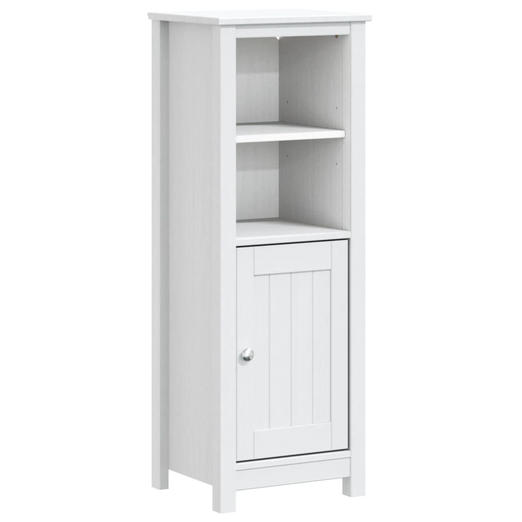 vidaXL Mueble de baño BERG madera maciza de pino blanco 40x34x110 cm