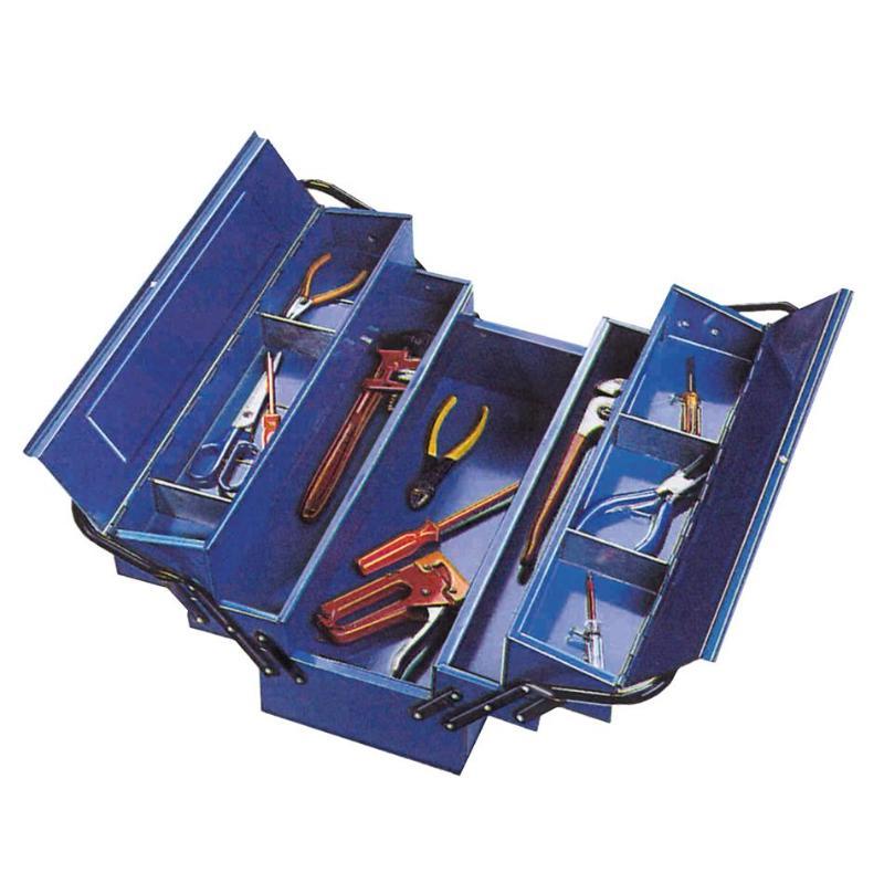 Arza caja herramientas metalica n.7   500x215x240 5 comp 11007