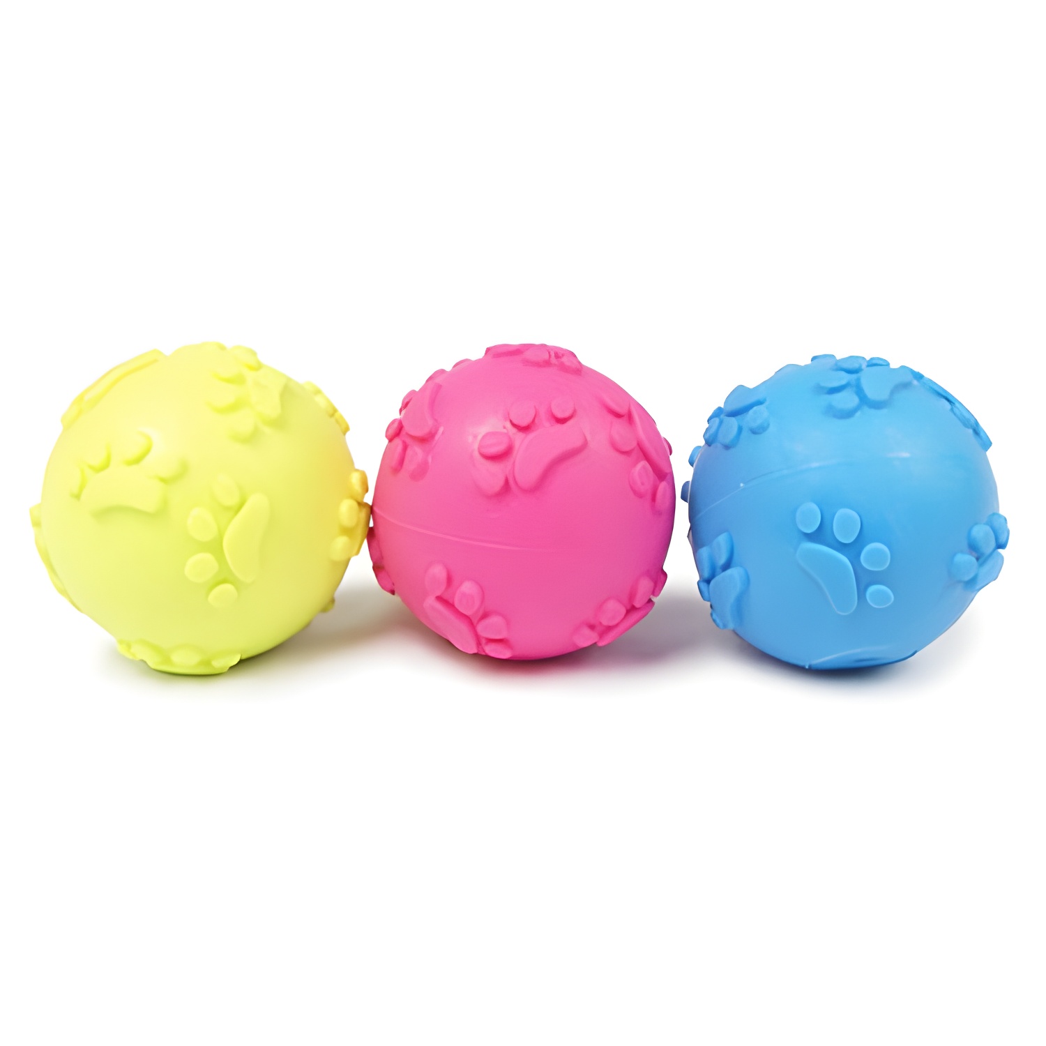 Pelota de Juguete Ibañez para Perros, Resistente y Divertida con Huellas en Relieve