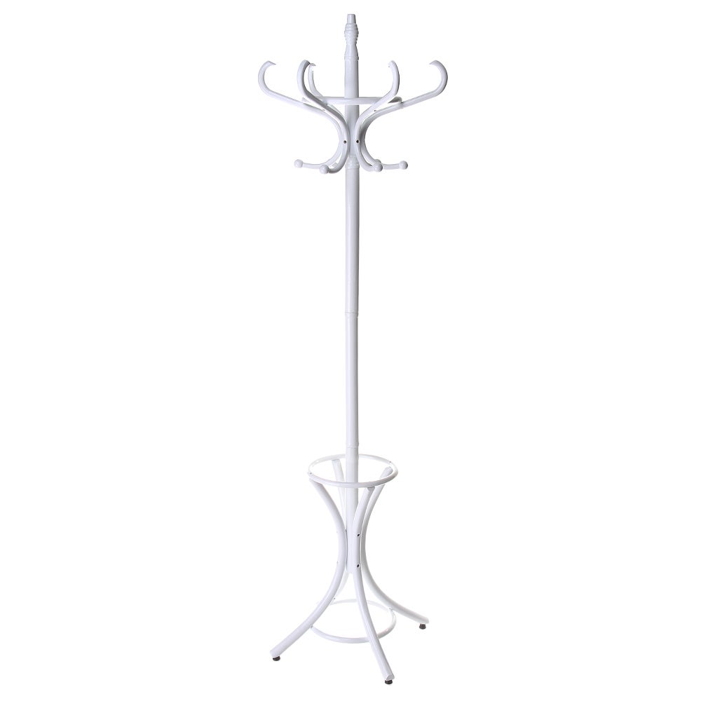 Lola Home Perchero de 12 brazos blanco de madera de 184 cm