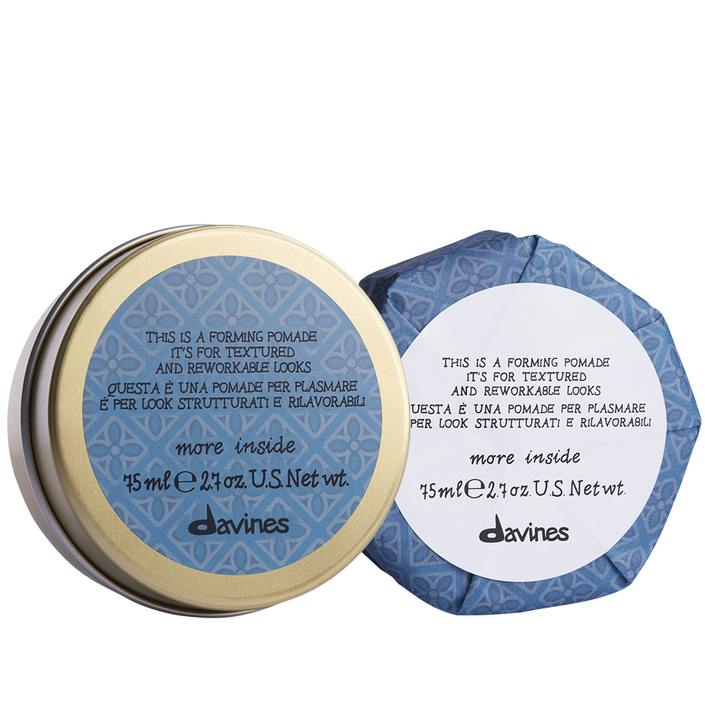 Davines MORE INSIDE Forming Pomade 75 ml – Pomada Moldeable de Fijación Media y Acabado Natural