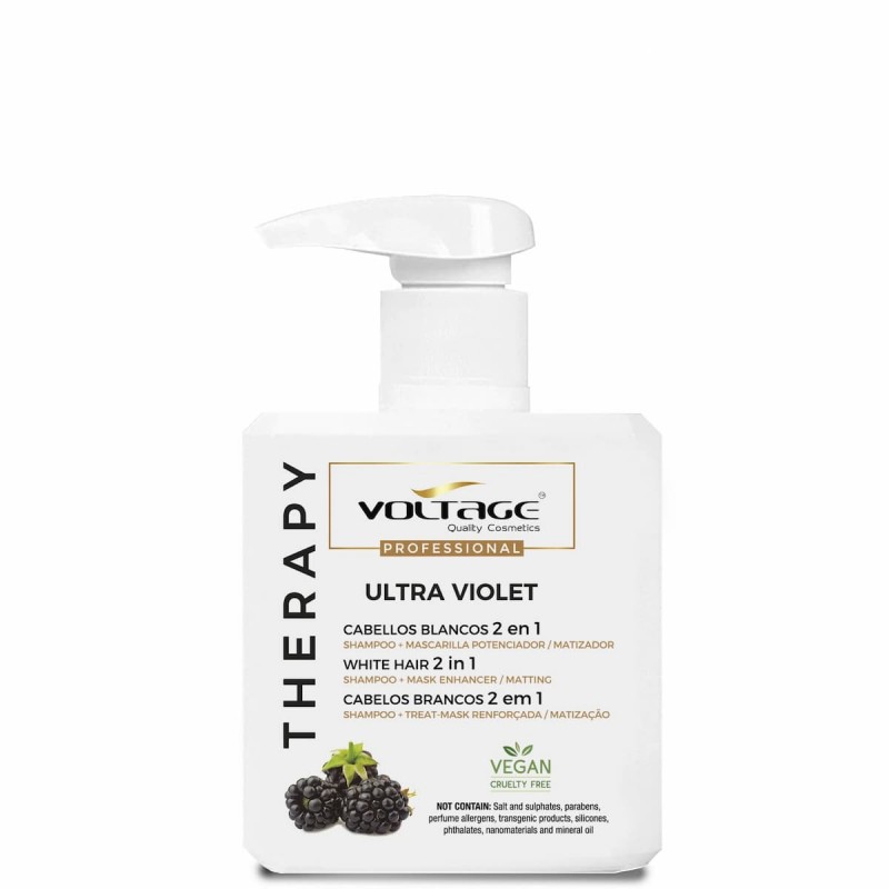Voltage Cosmetics Tratamiento Cabello Blanco 2 en 1 Ultra Violet Therapy 500ml