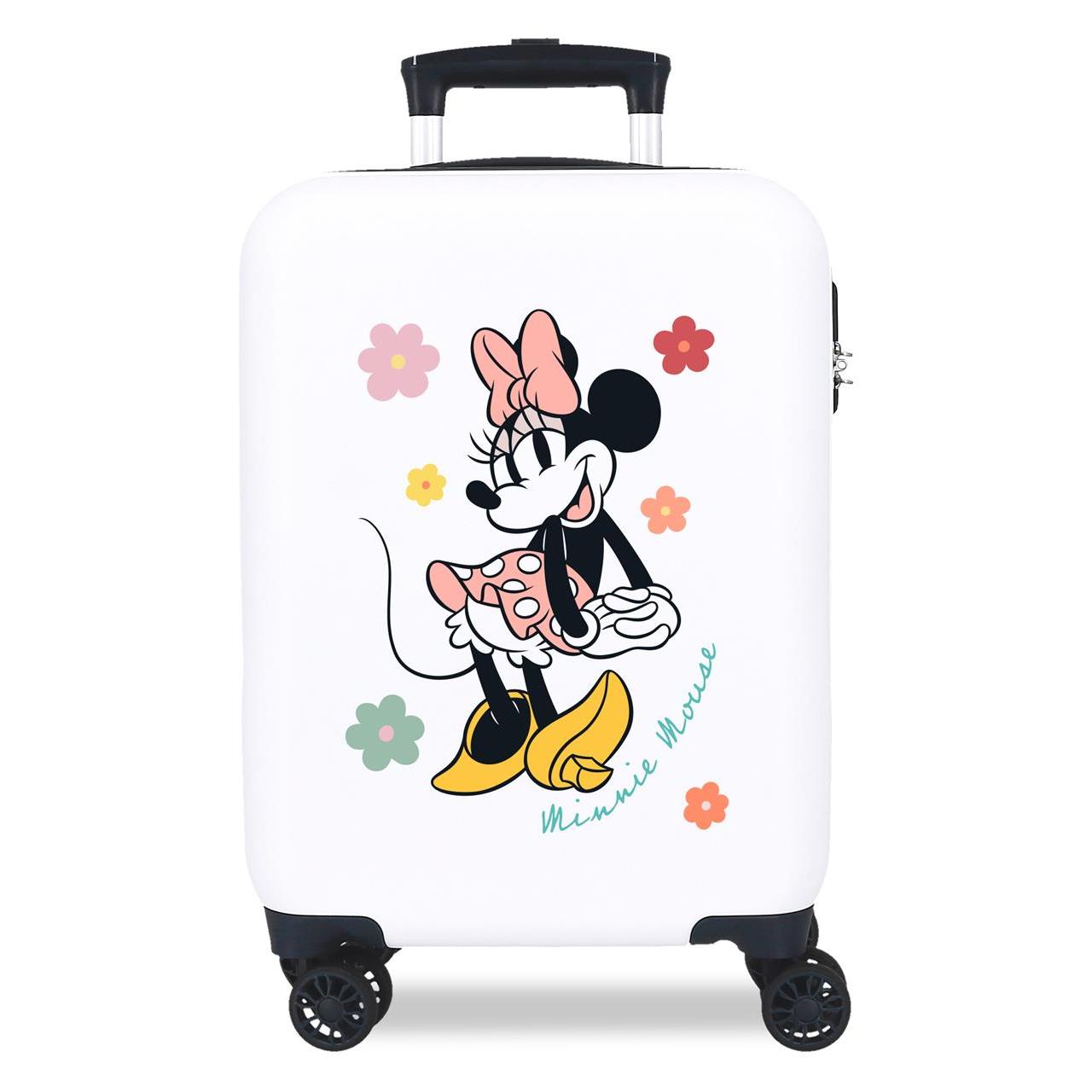 Maleta de cabina Minnie Flowers blanco 33x50x20 cm