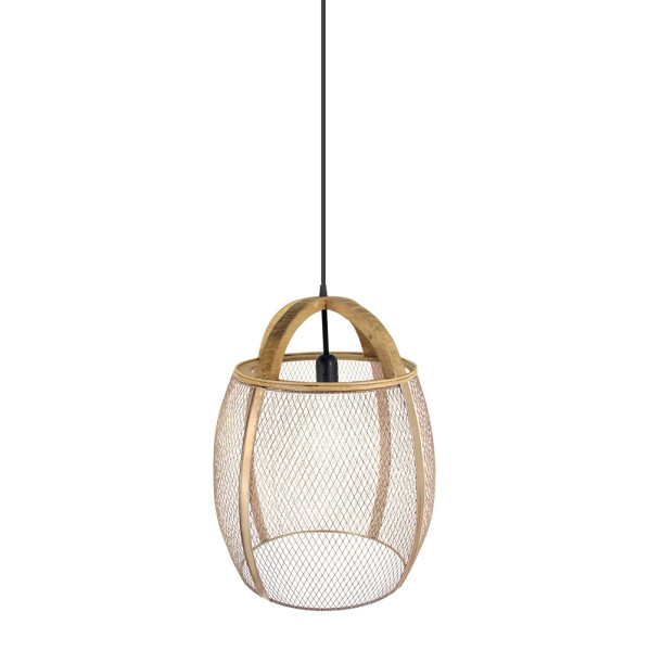 ABRILA  Colgante Natural Modelo Coimbra Marron 1 Luz