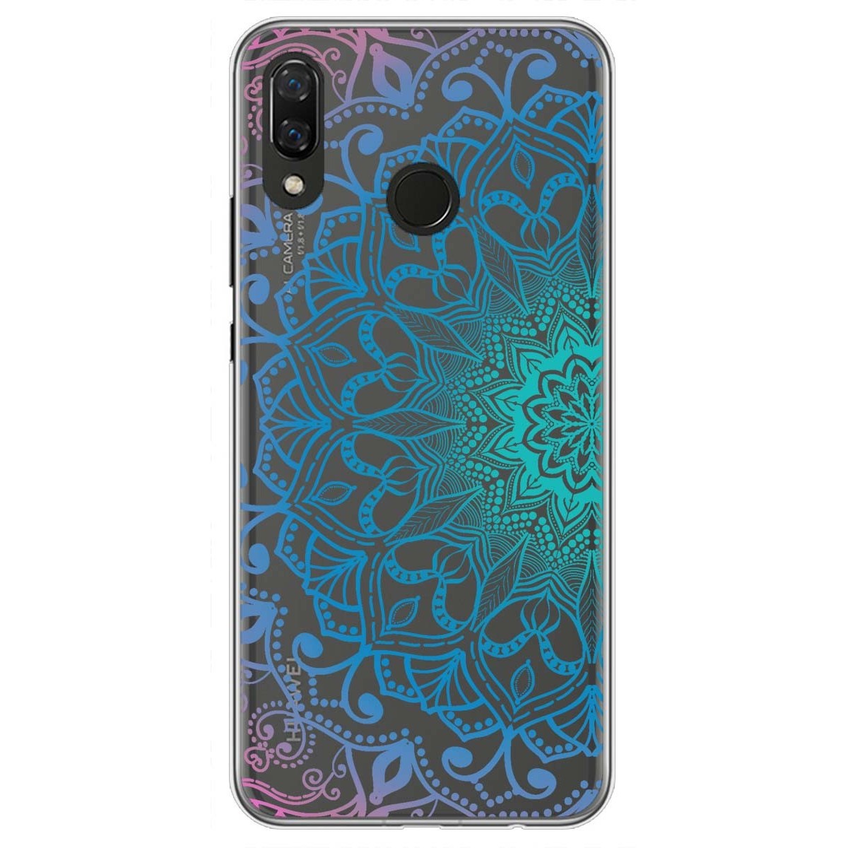 Tumundosmartphone Funda Gel Transparente para Huawei P8 Lite 2017 Diseño Mandala Dibujos