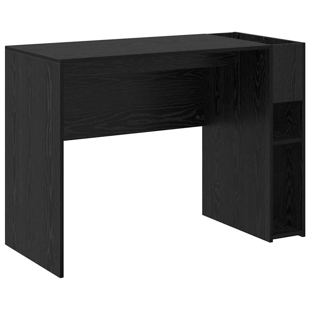 vidaXL Escritorio Roble Negro 109 x 50 x 78 cm Madera de ingeniería