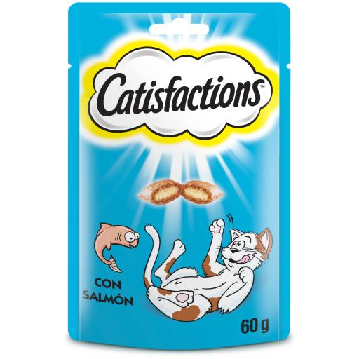 Catisfactions Premios para Gatos Sabor Salmón (Gatos , Snacks , Galletas) - 60 GR60