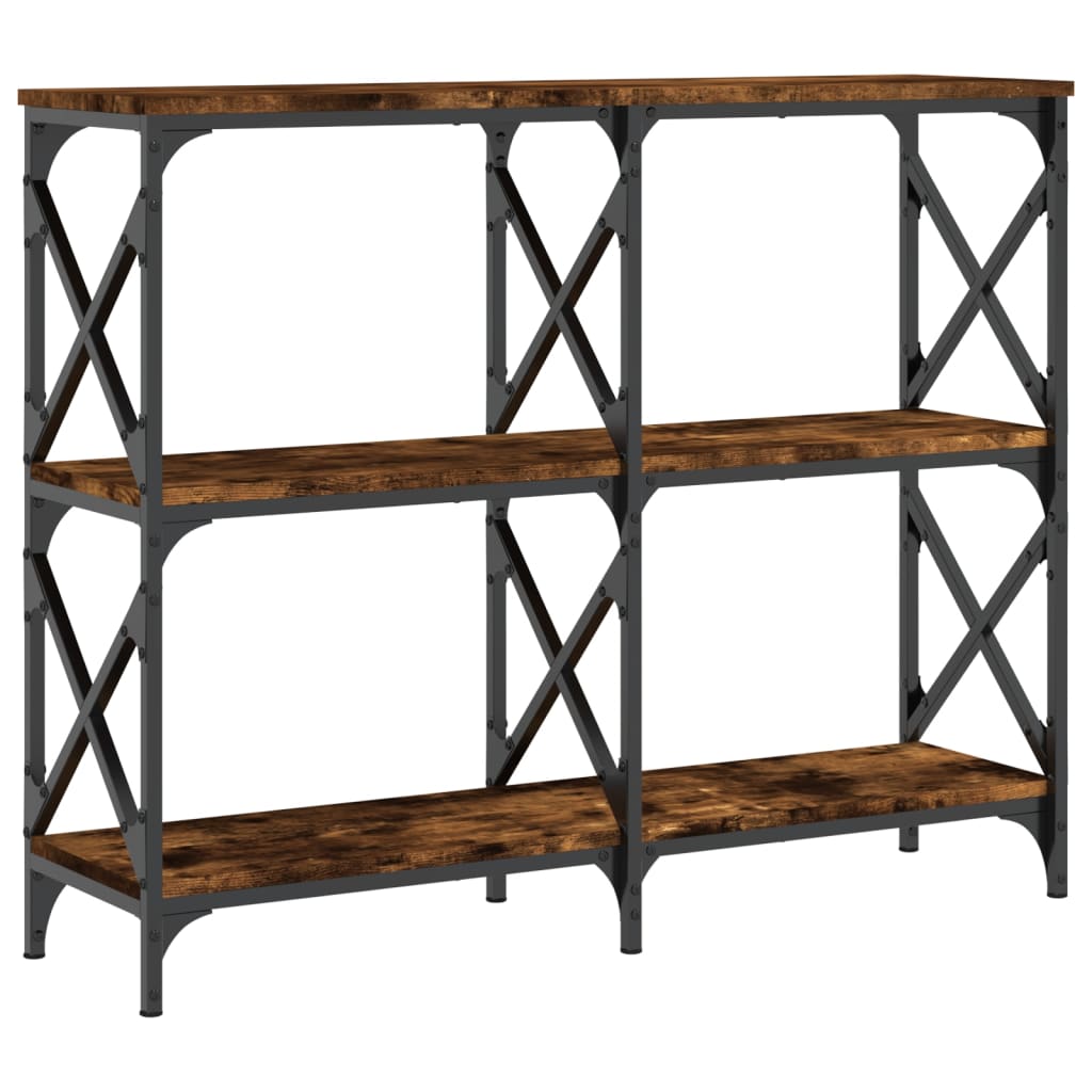 Vidaxl Mesa Consola Madera de Ingeniería 100x28x80,5 Cm Negro
