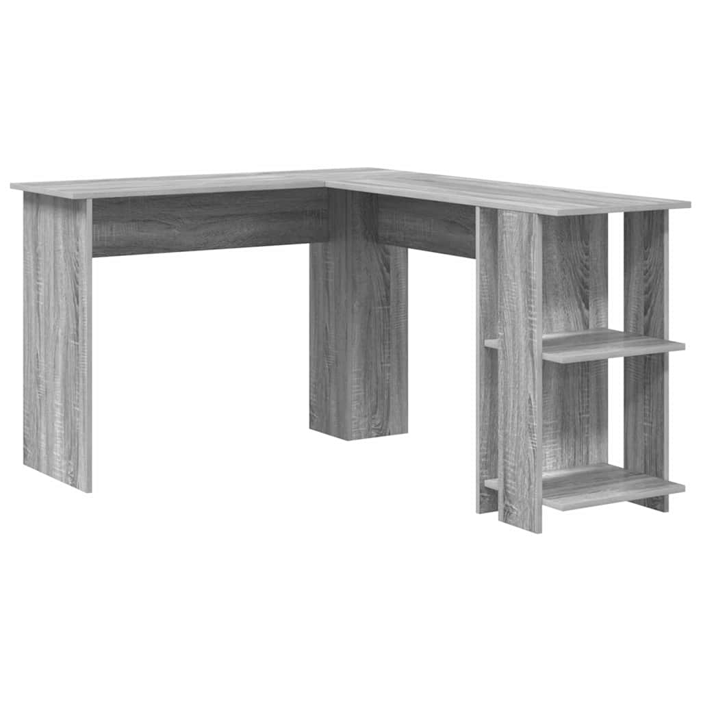 vidaXL Escritorio de Esquina Gris Sonoma 140 x 113,5 x 75 cm