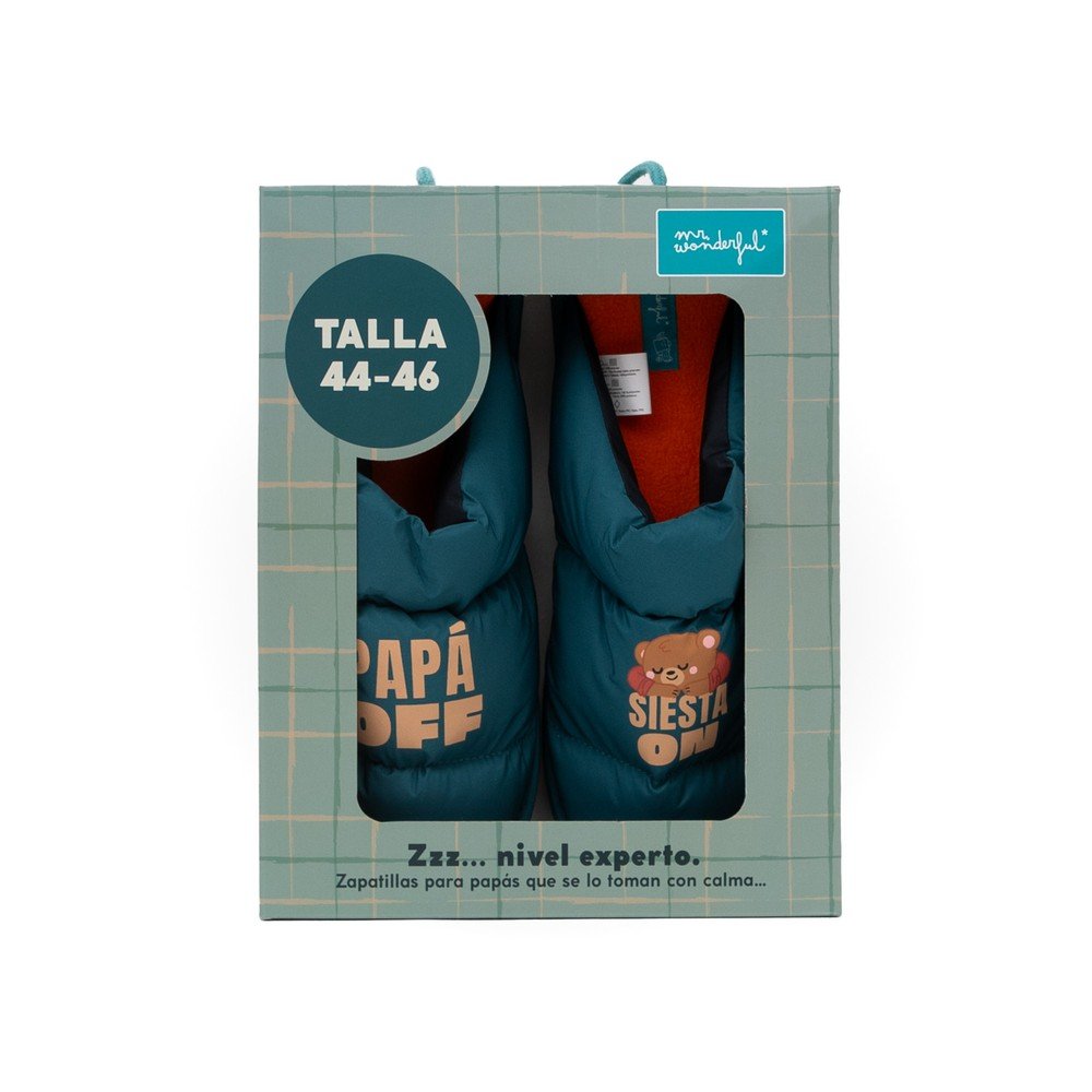 MR ZAPATILLAS T 44 46 PAPA OFF / SIESTA ON DPA 27x9x33 Cms.