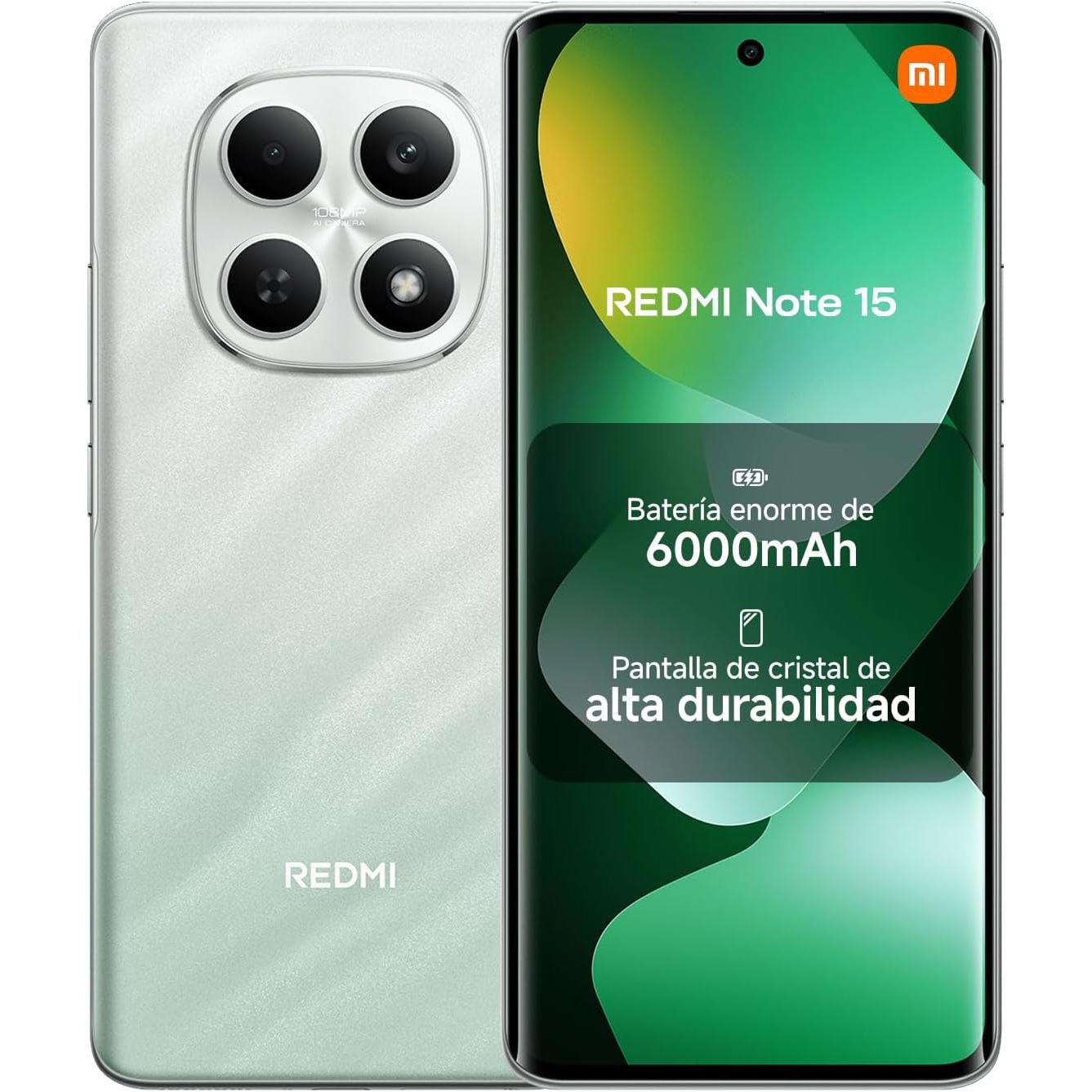 Xiaomi Redmi Note 15 4G 8+256GB,AMOLED FHD+ 6,77", Helio G100 Ultra, 108MP, 6000mAh, NFC, IP64 Movil Libre Original