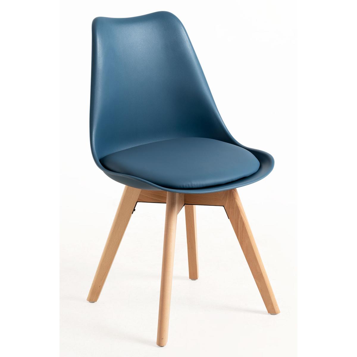 Regalos Miguel - Packs Sillas Comedor - Pack 6 Sillas Synk Basic - Azul Petróleo
