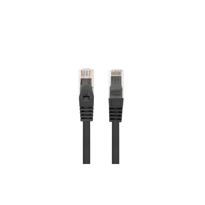Lanberg - PCU6-10CU-0300-BK cable de red Negro 3 m Cat6 U/UTP (UTP) PCU6-10CU-0300-BK