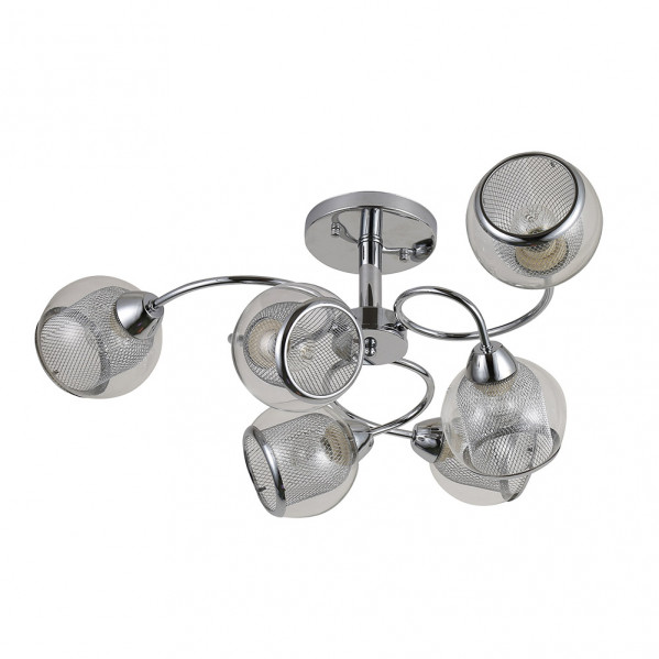 FABRILAMP Lampara plafon STANLEY cromo de 6 luces