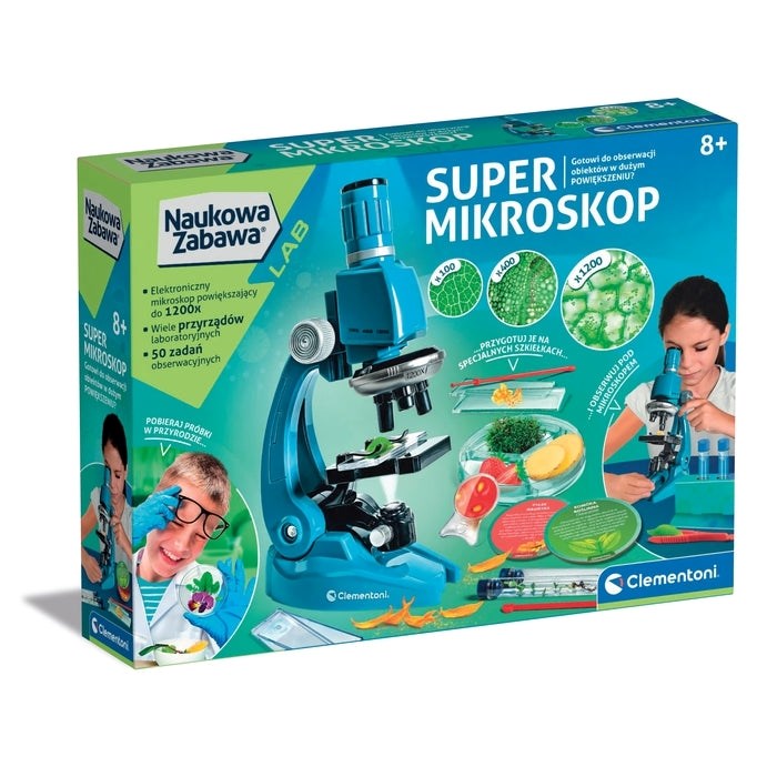 Clementoni naukowa zabawa - super mikroskop