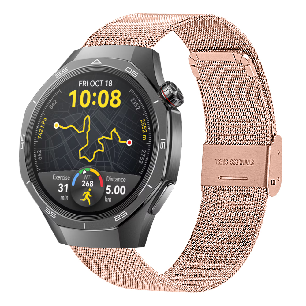 Correa Milanesa para Huawei Watch GT 5 - 46mm / GT 5 - 46mm / GT 4 - 46mm / Amazfit GTR 4 / Bip 5 / Garmin Vivoactive 4, Pulsera Estilo Italiano Ancho 22mm