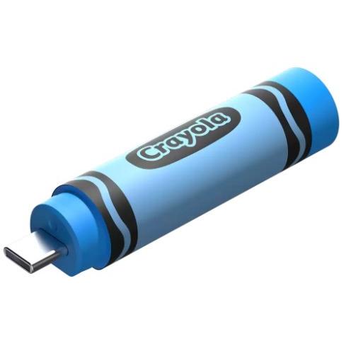 SANDISK Crayola USB-C Pendrive 64 GB (hasta 300MB/s lesen, USB Type-C, USB 3.2 Gen 1, SANDISK Memory Zone App, para teléfonos Inteligentes, tabletas y computadoras con USB-C) Cerulean Blue