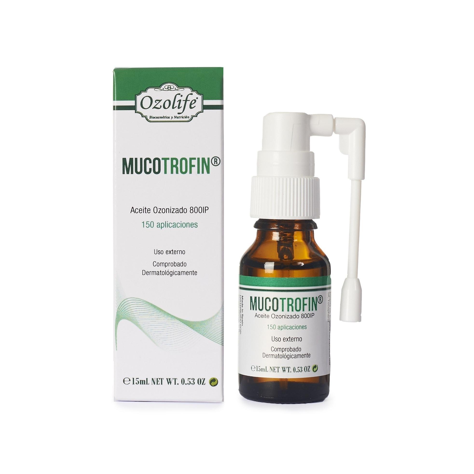 Mucotrofin Aceite Ozonizado 15 ml de 15mg Ozolife