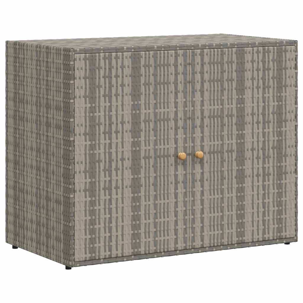 vidaXL Armario de Almacenaje de Jardín Aparador Mueble Terraza Balcón Ratán PE 100x55,5x80 cm