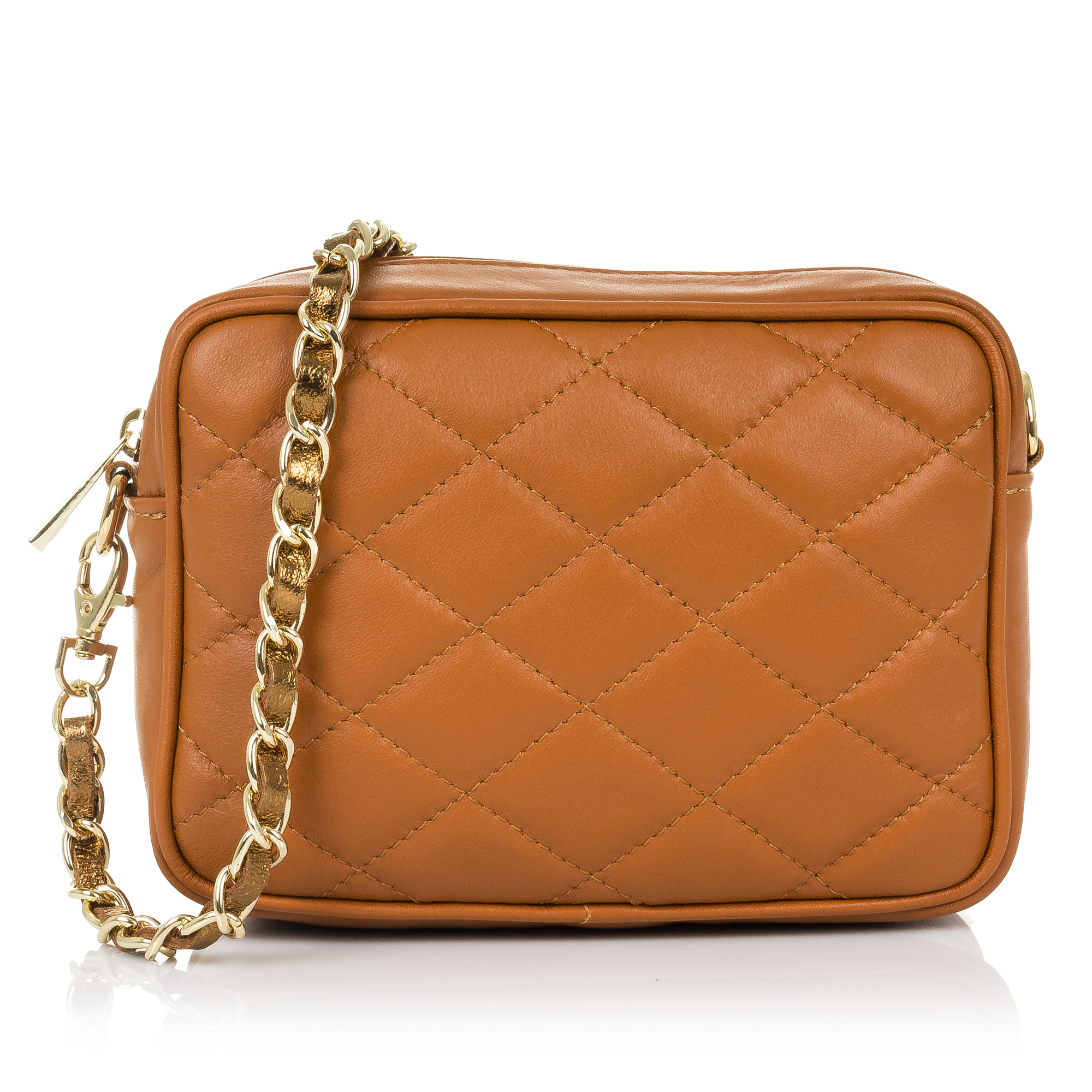 Firenze Artegiani. Cleopatra Bolso bandolera Mujer. Piel auténtica Sauvage Acolchado. Made in Italy. Vera Pelle Italiana.
