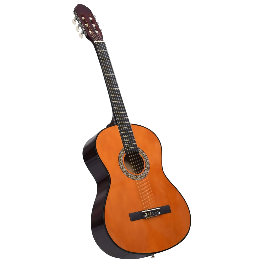 vidaXL Madera de Tilo Guitarra Clásica para Principiantes 4/4 39" Musical Color Azul, Marrón claro, Negro y mas
