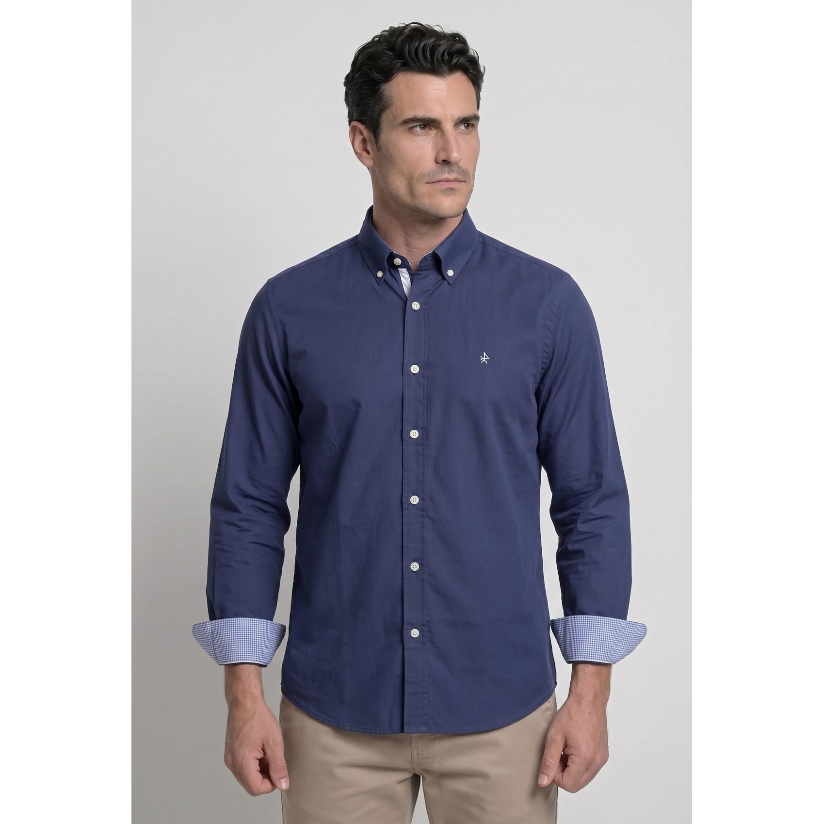 Camisas clásica Valecuatro azul marino