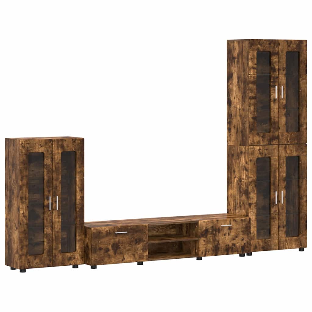 vidaXL Conjunto de mueble de TV con cajón FLORIN Madera de ingeniería