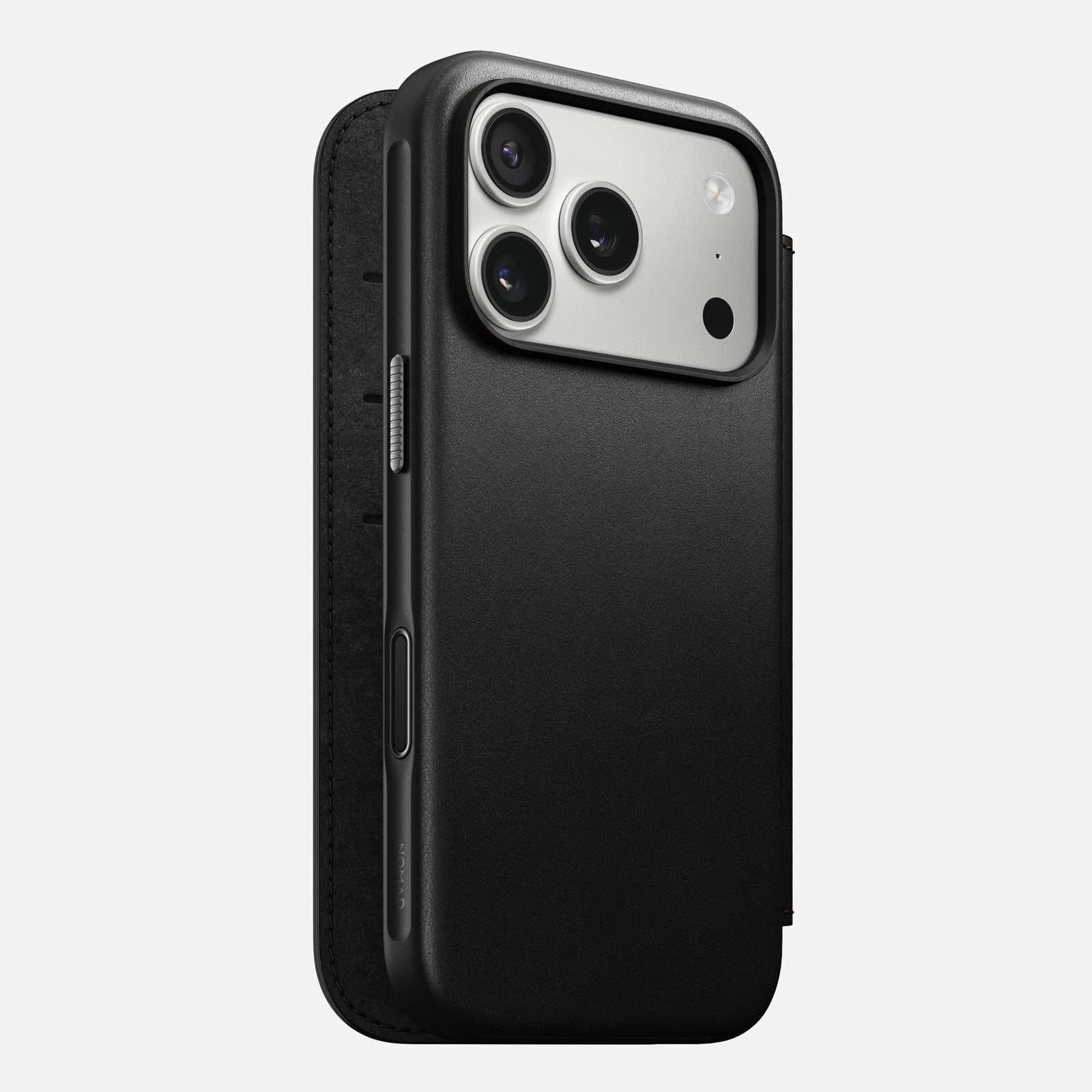 Nomad Modern Leather Folio funda para teléfono móvil 16 cm (6.3") Negro