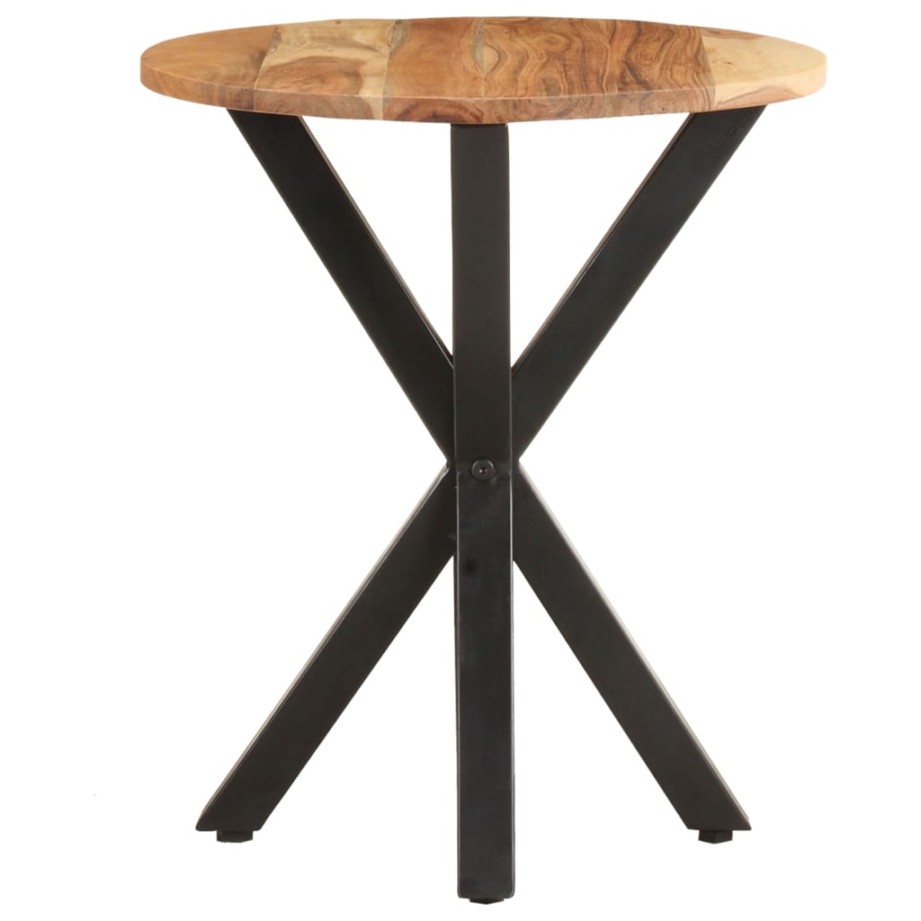 Vidaxl Mesa Auxiliar de Madera Maciza Reciclada 48x48x56 Cm