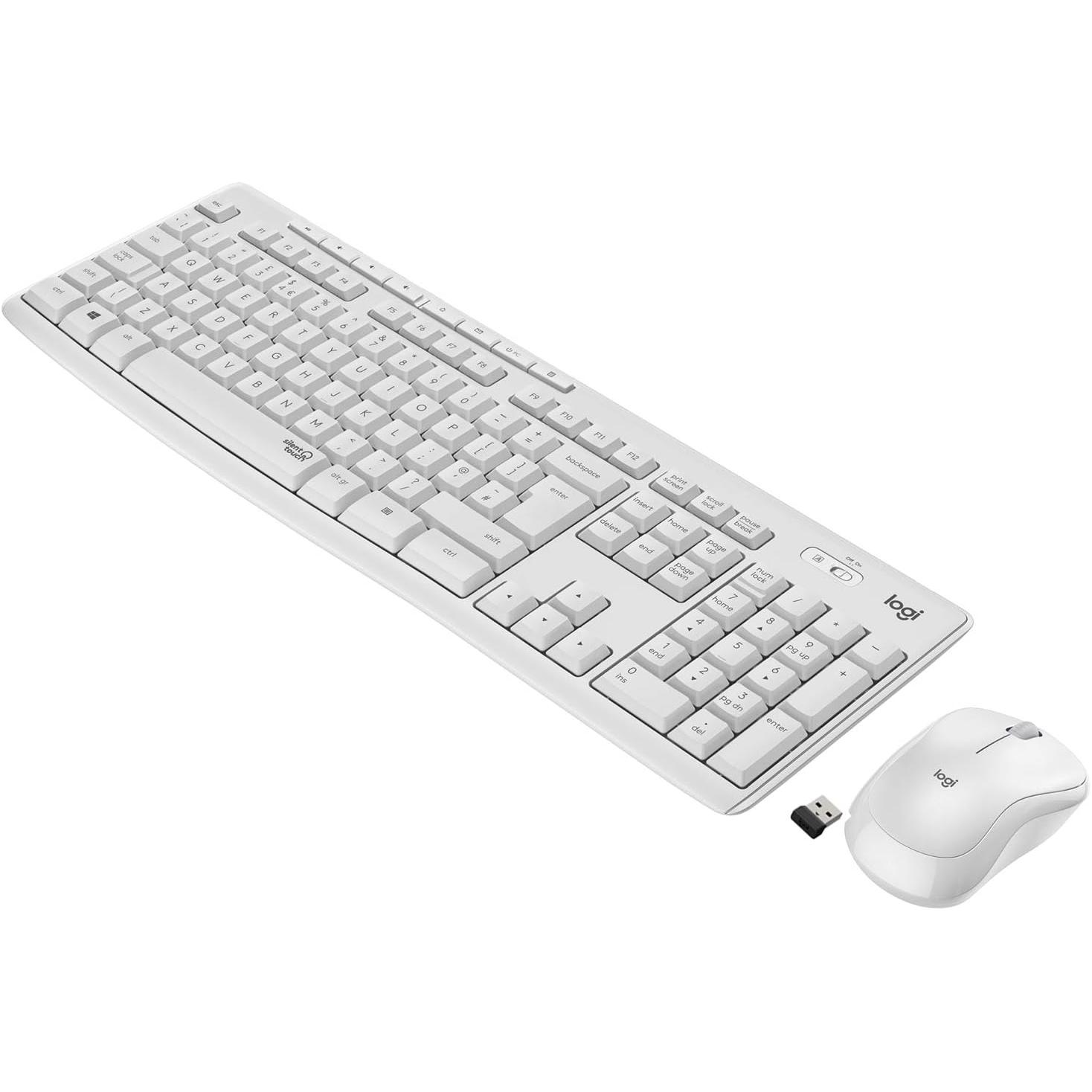 Kit Teclado Y RatóN Logitech Mk295 Silent Blanco Frances