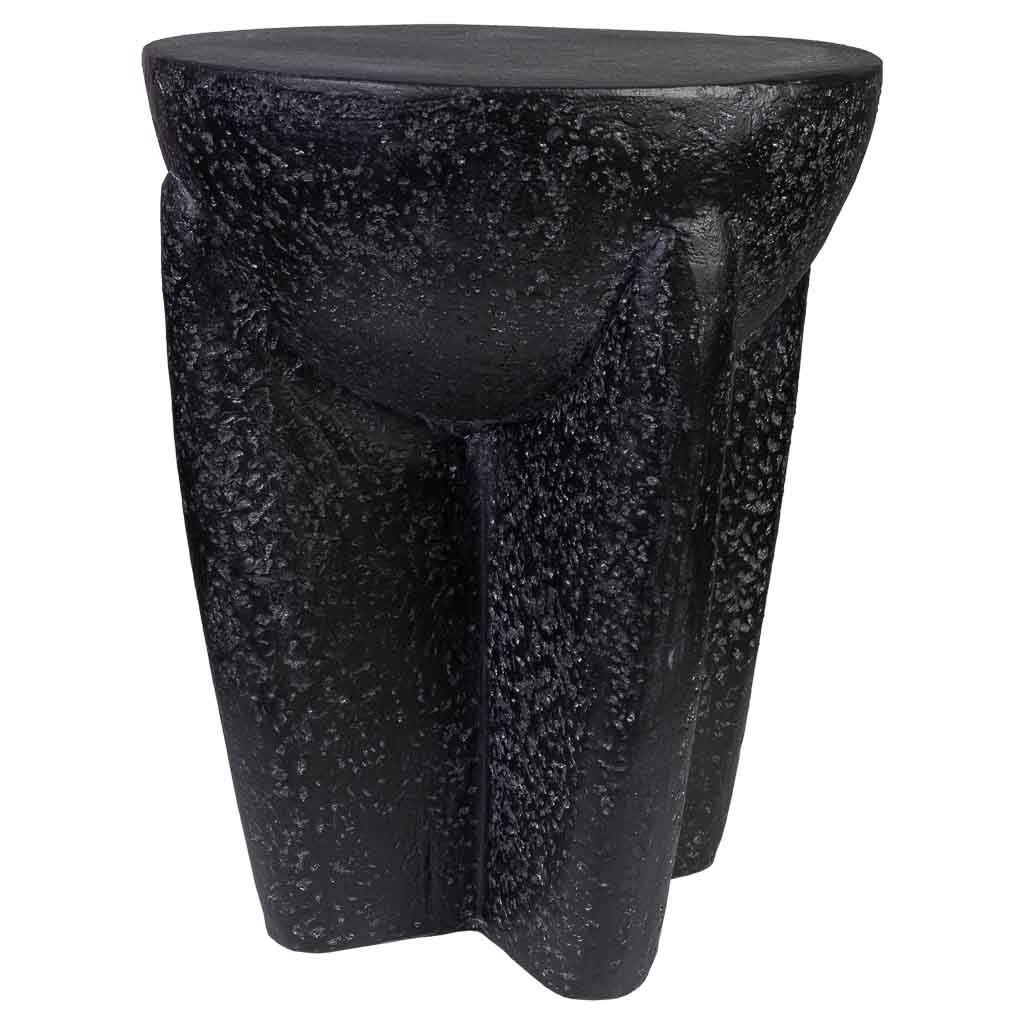 Wonderlust Deco - Mesa auxilar de magnesio negra 38x38x46h cm Negro 38x38x46h cm