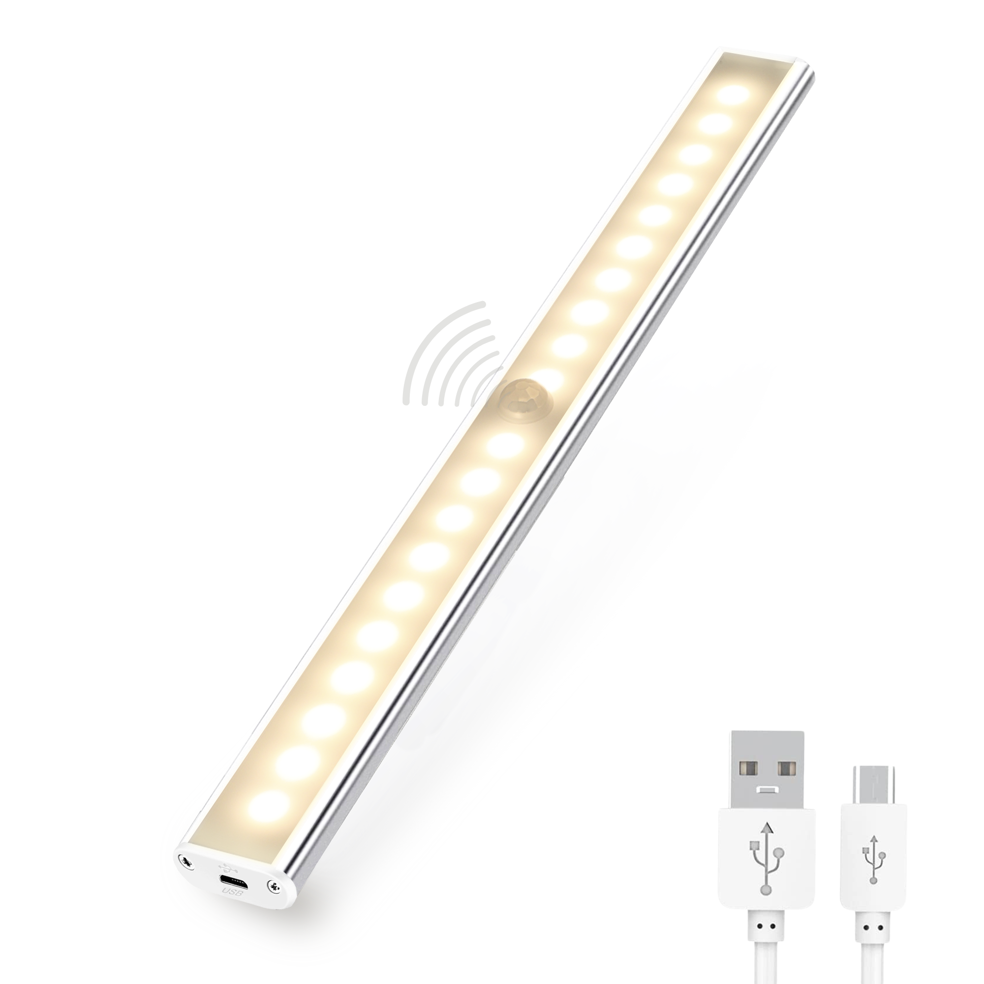 MAGIC SELECT Barra de Luz Cálida Multiusos para Armario, Cocina, Pasillo, Baño y Escalera