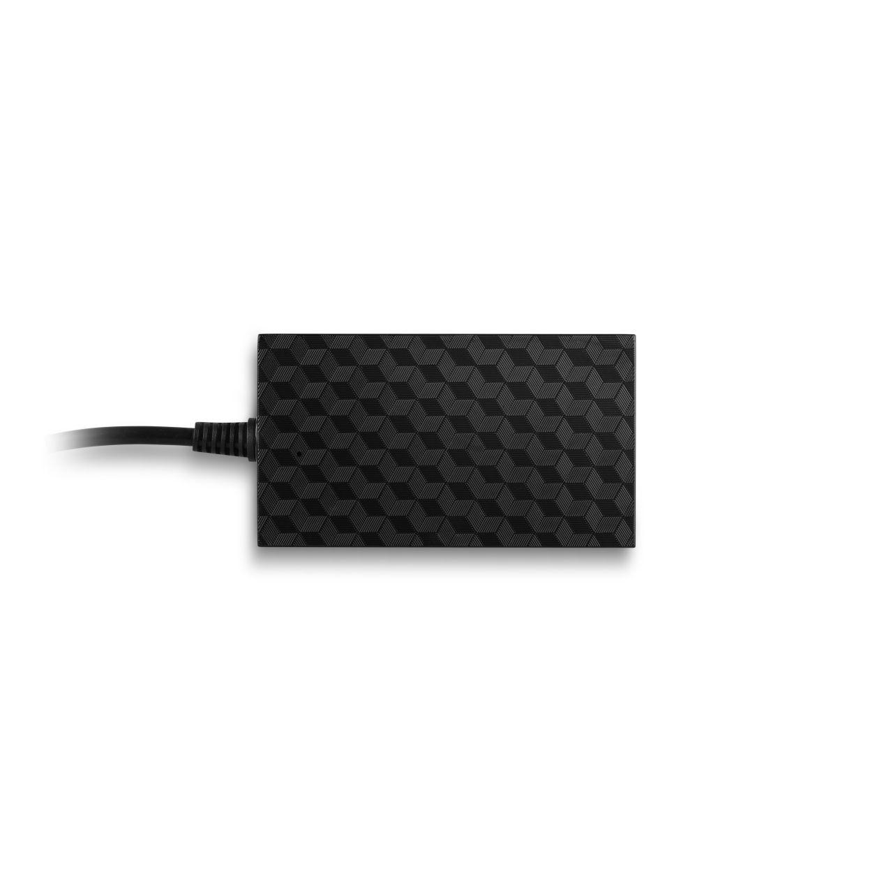 NOX - Cargador portátil universal NXPWR45NB de 45 W USB para laptops con voltaje ajustable (9.5–20 V), 9 conectores y protección contra sobrecargas