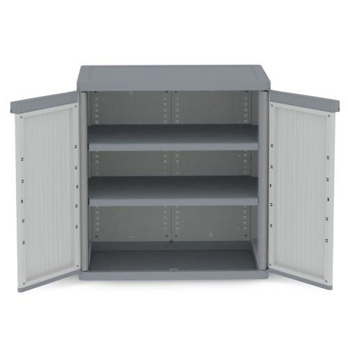 Armario JOBGAR 94,5x89,7x53,7cm. Wave Jumbo bajo XL gris