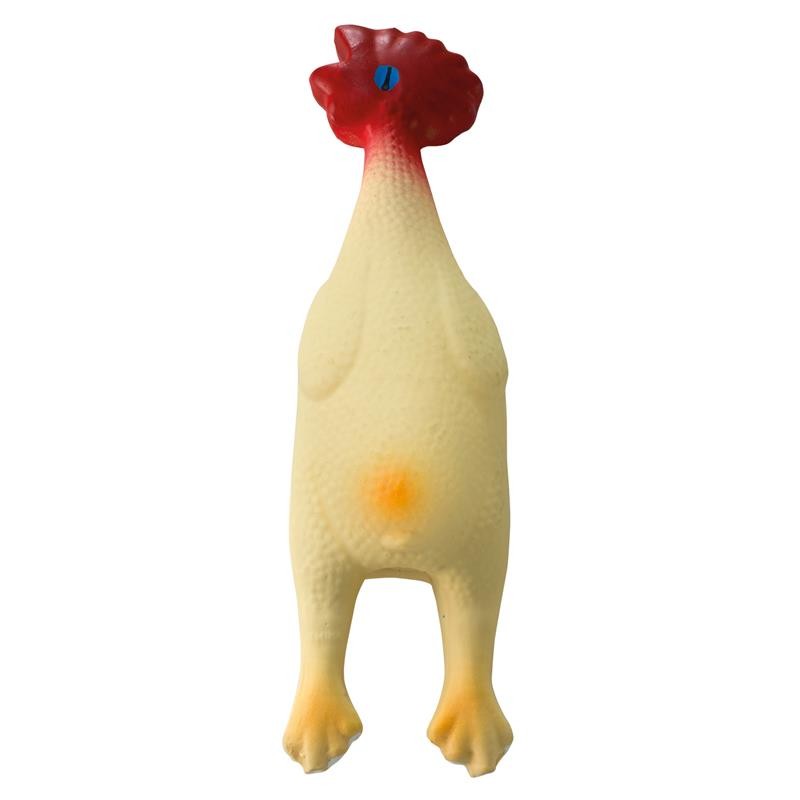 Juguete para Perros Pollo de Látex 22 Cm con Sonido Tipo Pito Divertido Arquivet