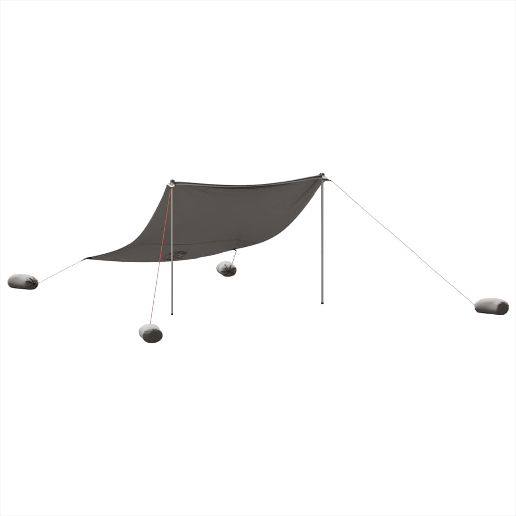 vidaXL Toldo de playa con anclas de arena 304x300 cm Color Azul,  Gris,  Verde y mas