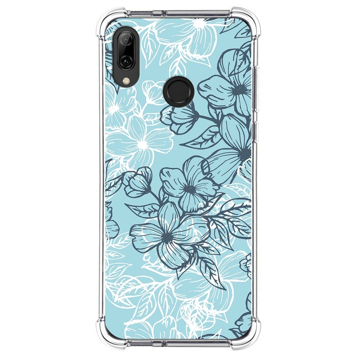 Funda Silicona Antigolpes para Huawei P Smart 2019 / Honor 10 Lite diseño Flores 03 Dibujos