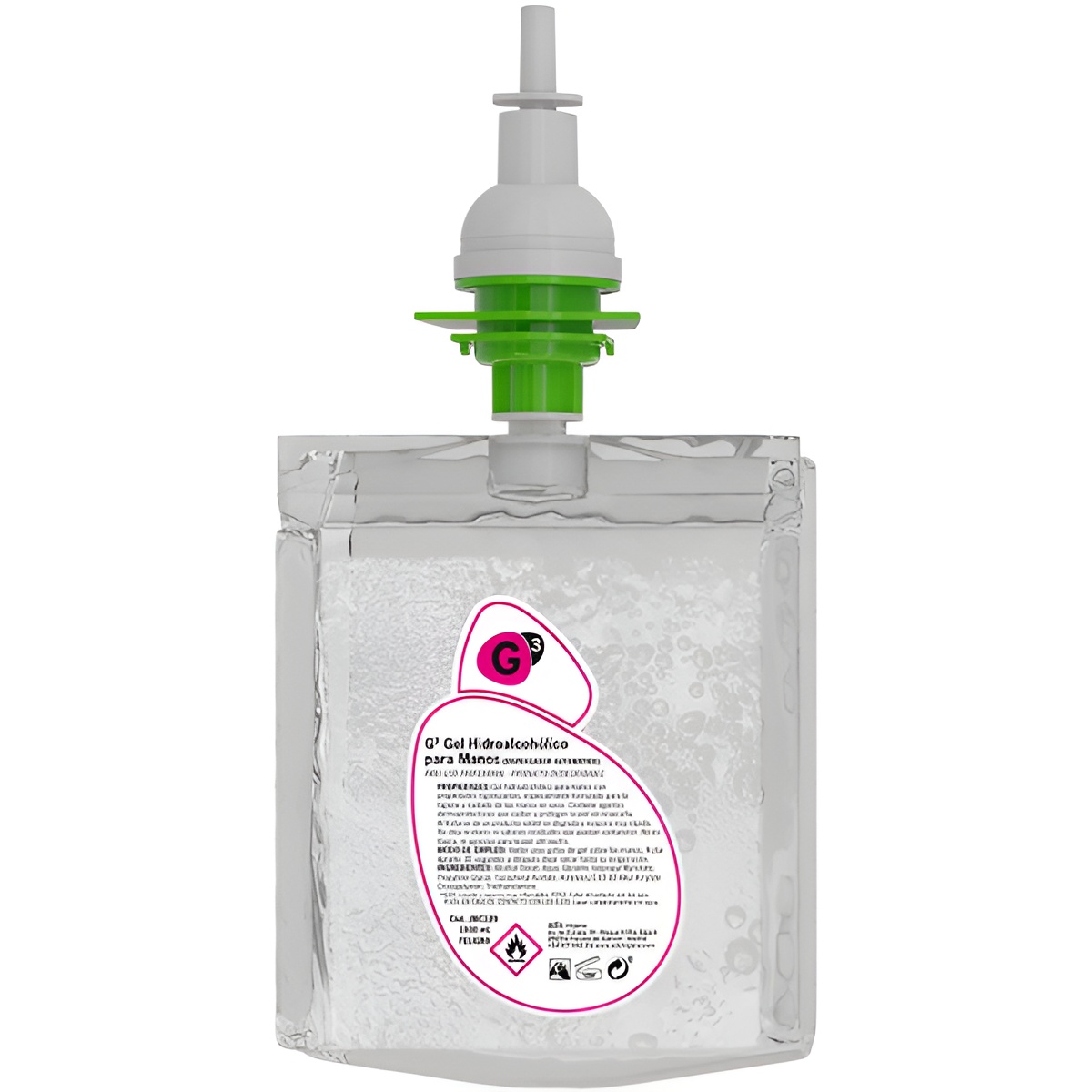 Caja 6 recambios de gel hidroalcoholico (1 litro x recambio) g3 ja107