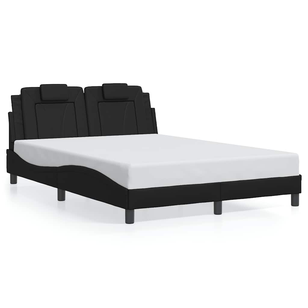 vidaXL Estructura de cama Viana sin colchón cuero sintético 140x190 cm
