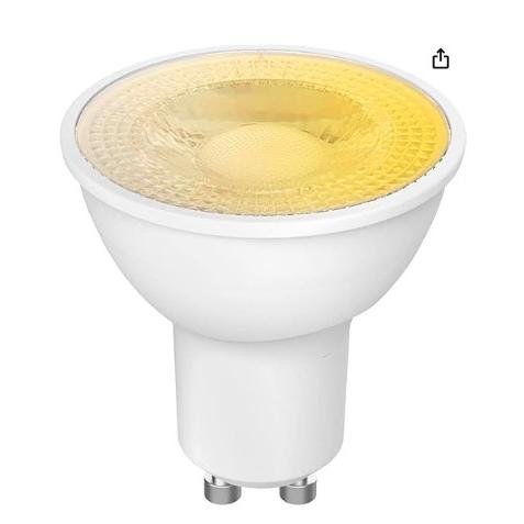 Luz LED Inteligente Yeelight GU10 350 lm 2700K, Compatible con Control Remoto, Blanco Cálido