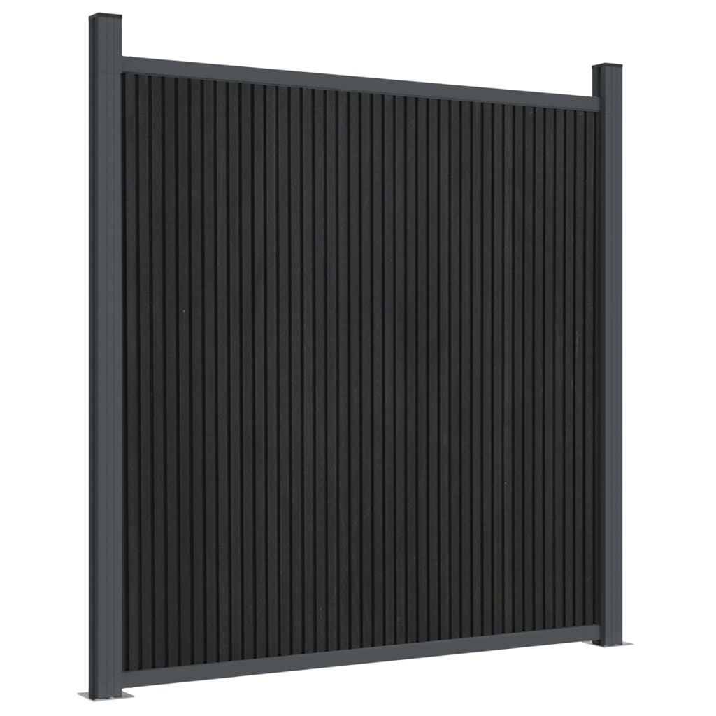 Vidaxl Panel de Valla WPC 180x186 Cm Gris Marrón